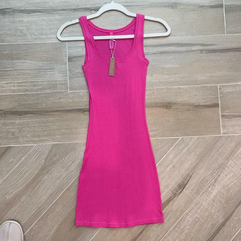 SKIMS hot pink dress